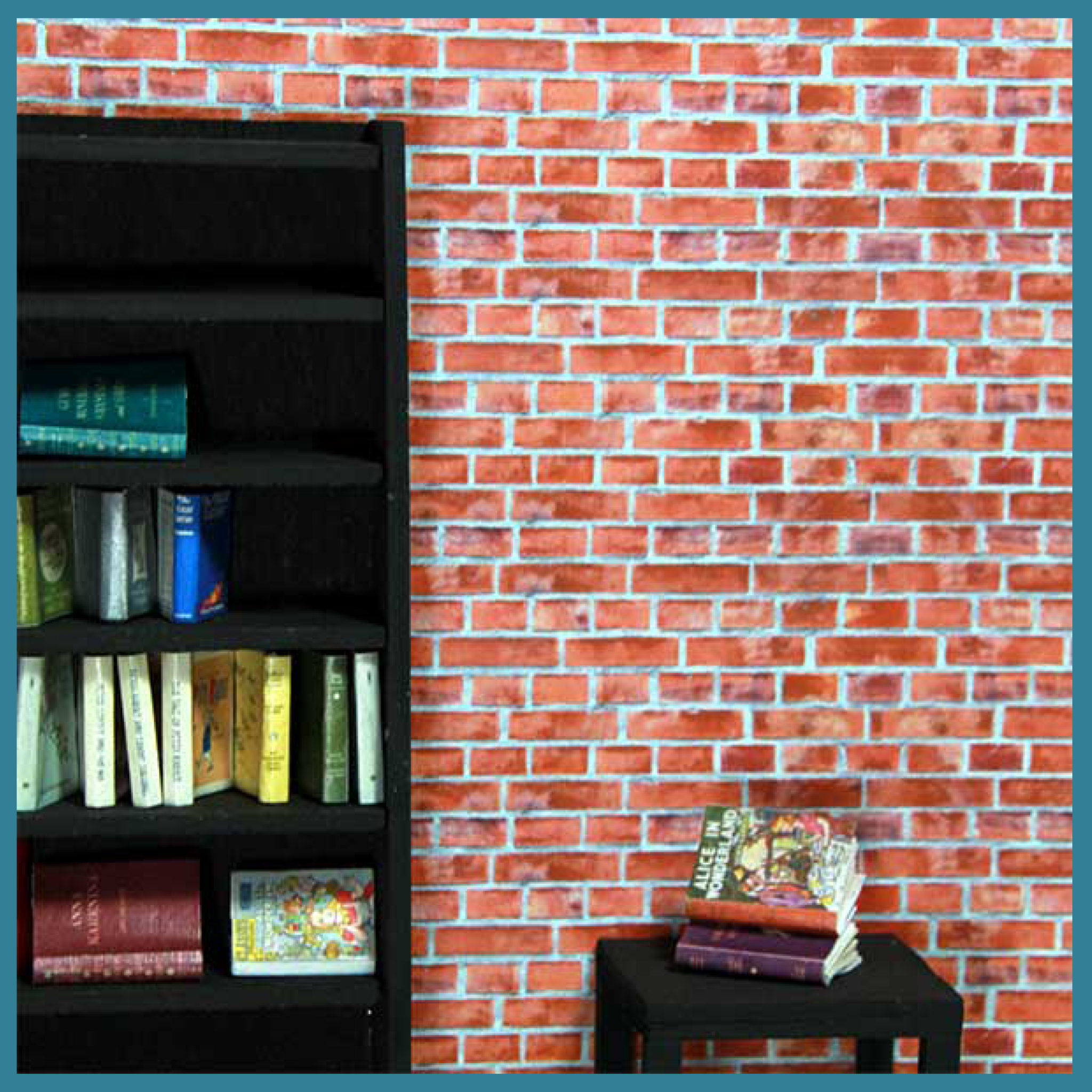 Red Brick Seamless Dollhouse Wallpaper Miniature Pattern Printable ...