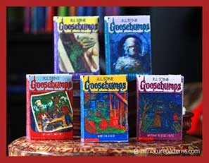 miniature Goosebump books 1-5