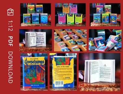 Goosebumps Books 1-62 FULL SET Classics Collection Miniature Book Printable Patterns PDF - Image 6