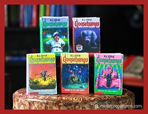 miniature Goosebump books 31-35