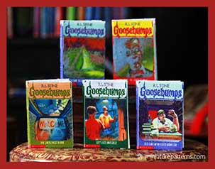 miniature Goosebump books 6-10