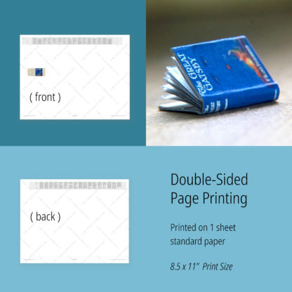 The Great Gatsby 1925 Miniature Book Printable Pattern - Image 4